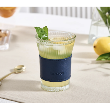 LEATHER COOL TOUCH VERRE BLEU MARINE