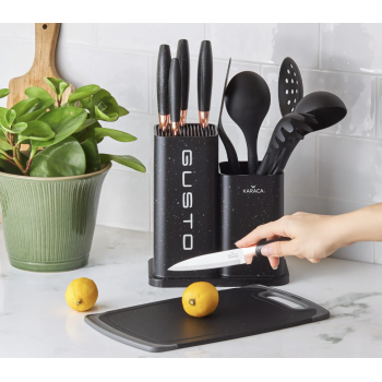 GUSTO NOIR ENSEMBLE DE COUTEAUX KARACA