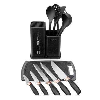 GUSTO NOIR ENSEMBLE DE COUTEAUX KARACA
