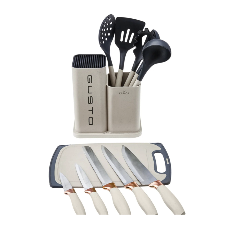 GUSTO CREAM ENSEMBLE DE COUTEAUX