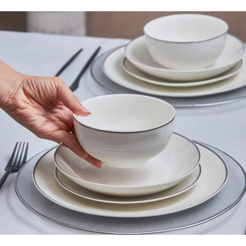 LEON PLATINE SERVICE DE TABLE KARACA