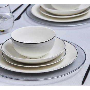 LEON PLATINE SERVICE DE TABLE KARACA