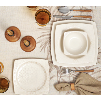 SQUARE BONE ROYALE LACE KARACA