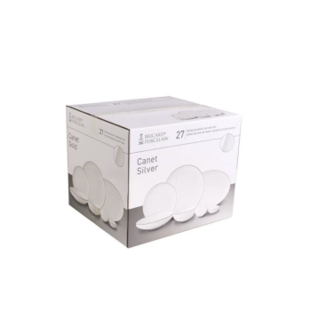 SERVICE DE VAISSELLE BRICARD CANET BLANC-OR