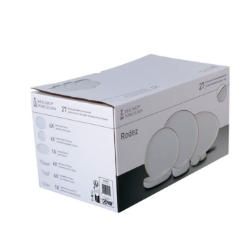 SERVICE DE VAISSELLE BRICARD RODEZ BLANC-OR