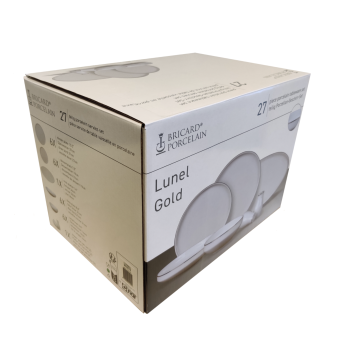 SERVICE DE VAISSELLE BRICARD LUNEL OR