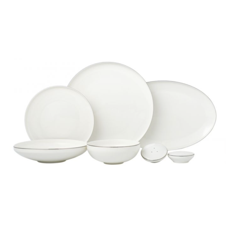 SERVICE DE TABLE BRICARD CANET BLANC-ARGENT