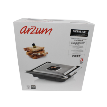 GRILL ET APPAREIL À SANDWICHS ARZUM METALIUM INOX
